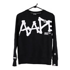 Aape A Bathing Ape Spellout Sweatshirt - Medium Black Cotton Blend