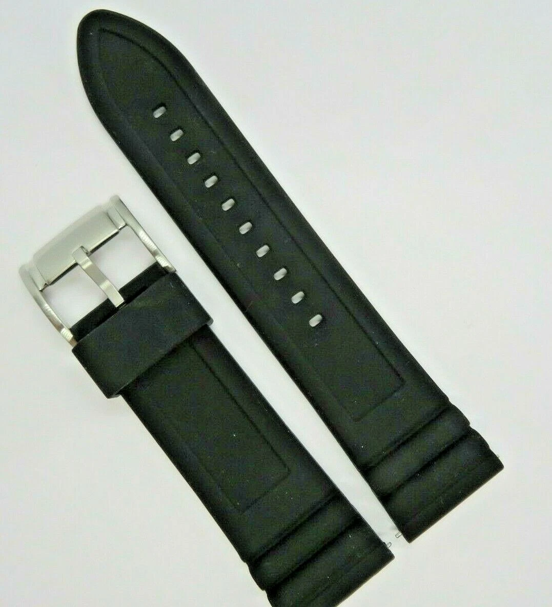 Fossil Ersatzarmband 24 Mm Aus Leder, Schwarz – Originalersatzteil Mit Dornschließe Für Fossil Uhren