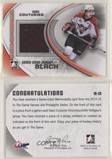 2011-12 ITG Heroes and Prospects Game-Used Black Jersey Sean Couturier Rookie RC