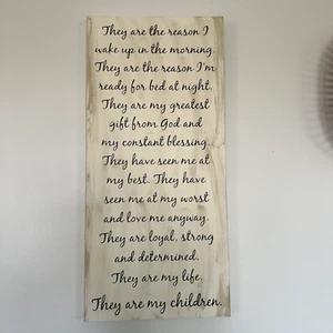 Mother's Day Gift Wall Sign, Motherhood/Parenting Sign, Custom Wood Handmade  - Picture 1 of 4