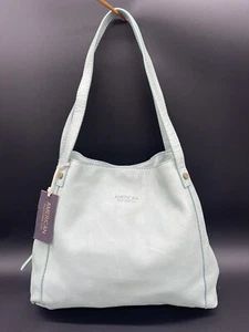 American Leather Co. Liberty Shopper In Morning Mist - Teal Blue Schultertasche - Bild 1 von 17