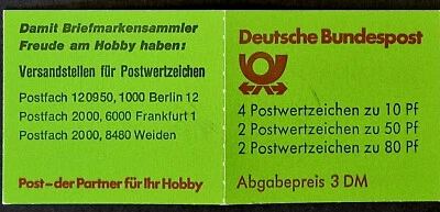 Germany Berlin - USED - 8 Stamps Booklet - Deutschland Heftchen - Image 1 of 3