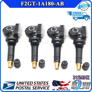 F2GT-1A180-AB TIRE PRESSURE SENSORS FOR FORD F-150 EDGE MUSTANG US 4PC TPMS NEW - Picture 1 of 12