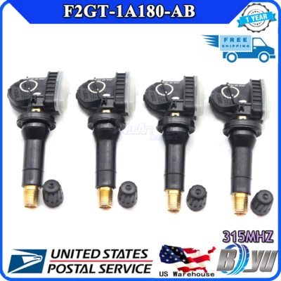 F2GT-1A180-AB TIRE PRESSURE SENSORS FOR FORD F-150 EDGE MUSTANG US 4PC TPMS NEW - Image 1 of 4