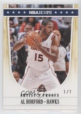 2011-12 NBA Hoops Artist's Proof Black 1/1 Al Horford #3 e1e