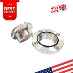 Aluminum Bolt on Fill Bung Oil Cap with O-ring Fit Chevy Ford Mopar SBC BBC Bolt - Picture 1 of 8