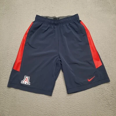 Nike Arizona Wildcats Shorts Men Small Blue Red Dri Fit Logo Basketball Football - Image 1 of 4