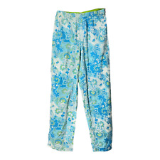No Boundaries Womens pull on floral blue/white pajama pants, size Small (3/5)