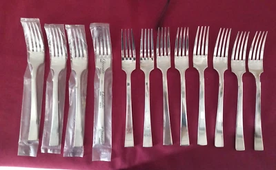 12 Forchette Da Tavola In Metallo Argentato Christofle Modello Concorde TBE - Immagine 1 di 4