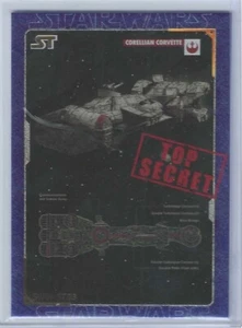 2023 STAR WARS PRERELEASE CORELLIAN CORVETTE SW01-ST03 TOP SECRET - Picture 1 of 2