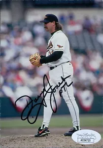 Doug Jones Baltimore Orioles Signed 3.5x5 Promo Cardstock Photo JSA Authentic - Picture 1 of 3