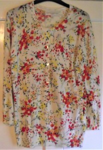 Edina Ronay London - Floral 3/4 Sleeve Cardigan - Size 14 (L) - Brand New