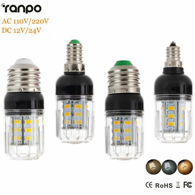 E27 E26 E14 27LEDs 9W LED Corn Bulbs Light 5730 SMD Bright Lamps 220V DC 12V 24V - Image 1 of 4