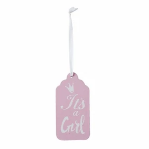Schild, Anhänger IT'S A GIRL 5x10cm *1403 | Geschenkanhänger Taufe, Geburt - Bild 1 von 1