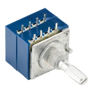 Potentiometer 100K Log ALPS Audio Amp Volume Control Pot Stereo W Loudness new. - Picture 1 of 9