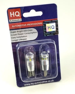 2x HQ Automotive W5W 501 T10 LED Bulb CanBus 3*5W HP WHITE 2-year warranty - Afbeelding 1 van 4