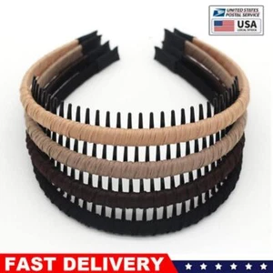 4pcs Hairbands for Women, Non-Slip Zig Zag Headbands, Teeth Comb Hair Hoop - Picture 1 of 6