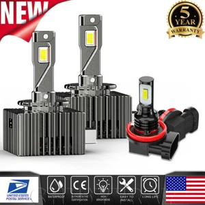 For GMC Acadia 2013-2018 - 4PCS 6000K LED Headlight Hi/Lo & LED Fog Light Bulbs - Bild 1 von 16