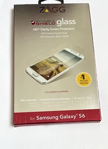 Zagg Screen Protector for Samsung Galaxy S6 InvisibleShield Glass HD FullScreen - Picture 1 of 7