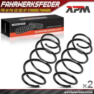 2x Federn Fahrwerksfeder Vorderachse für VW Fox 5Z1 5Z3 mit Standard Fahrwerk - Bild 1 von 8