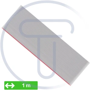 Cavo flat 40 conduttori, 1 metro , AWG28, passo 1,27mm, grigio riparazione PC - Picture 1 of 3