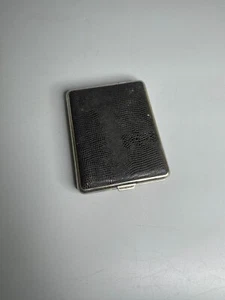 French vintage black cigarette case holder skin-like material - Picture 1 of 4