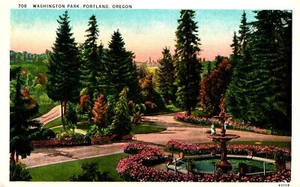 Postcard Washington park Portland, Oregon - Imagen 1 de 2