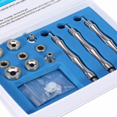 9 cabezales de dermoabrasión de microdermabrasión de diamante para máquina de cuidado facial de la piel Foto 1 de 4