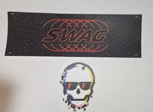 Swag Golf Skull Stickers Lot Of 2 - Picture 1 of 1