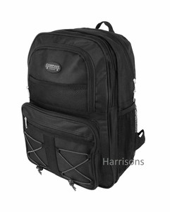 compass white leather backpack