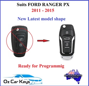 FITS FORD RANGER PX 2011 2012 2013 2014 2015 REMOTE FLIP KEY TRANSPONDER CHIP - Picture 1 of 12
