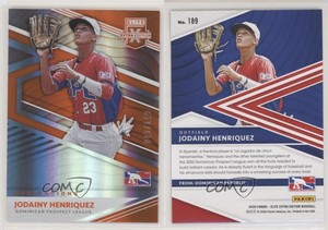 2020 Panini Elite Extra Edition Aspirations Orange /149 Jodainy Henriquez #189