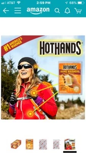 NEW 10 Count Value Pack HOT HANDS 18 Hours Adhesive Body Warmers - Picture 1 of 4