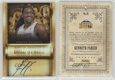 2013-14 Panini Gold Standard Strike Signatures /100 Kenneth Faried #35 Auto