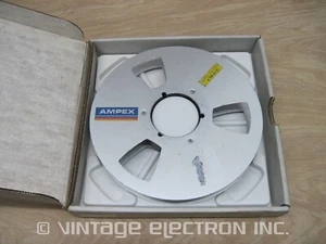 EMPTY 1" (1 Inch) METAL REEL - 10-1/2" (10.5" NAB Hub) - AMPEX, USED, READ!! - Picture 1 of 9