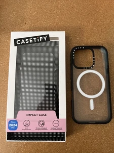 CASETiFY Impact Case con Magsafe per iPhone 16 Pro 6,3" trasparente/nero USATO! - Foto 1 di 7