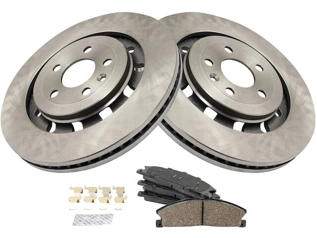 Kit de pastillas de freno delanteras y rotor para Ford Flex 2013-2019 2014 2015 2016 SQ893CN Foto 1 de 1