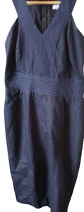 New York & Co Size 8 Denim Dress – Sleeveless, V-Neck, Dark Wash Classic - Picture 1 of 7