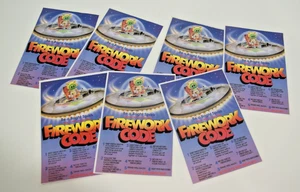 x7 The Firework Code Flyer LOT Set Vintage 1970 / 80's Alien Poster Hand Bill - Picture 1 of 3