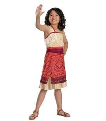 Disney Moana 2 девочек классический костюм платье вверх косплей размер M 7/8 - Изображение 1 из 4