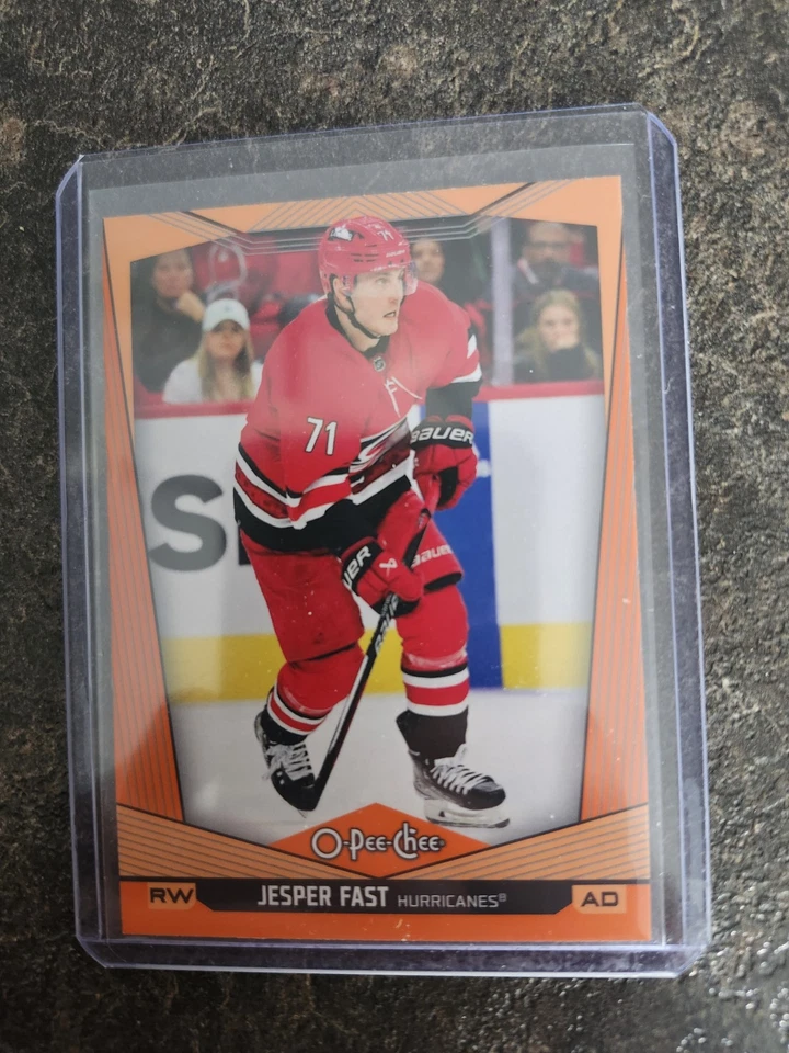 2024-25 O-Pee-Chee Orange Boarder 12/25 Jesper Fast Card# 215 - Image 1 of 2