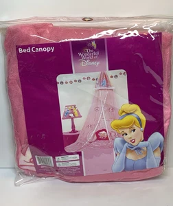 Disney Princesa Cama Toldo Rosa Colgante Cortina Tienda Decoración Niñas Habitación Raro NUEVO - Imagen 1 de 8