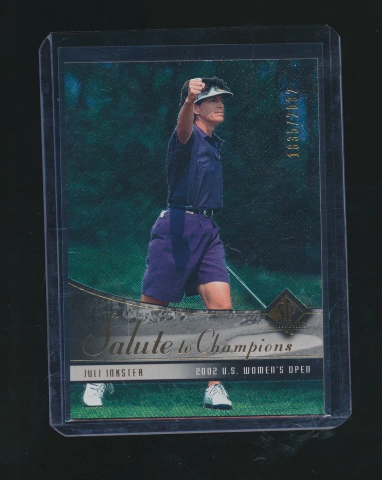 JULI INKSTER 2004 UPPER DECK SP AUTHENTIC SALUTE TO CHAMPIONS 1835/2002 #87 - Image 1 of 2