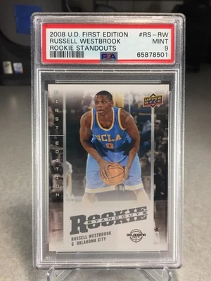 2008 Upper Deck First Edition Rookie Standouts Russell Westbrook #RS-RW - PSA 9 - Image 1 of 2