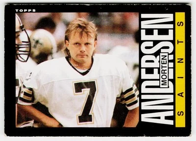 Morten Andersen 1985 Topps #101 New Orleans Saints - Image 1 of 2