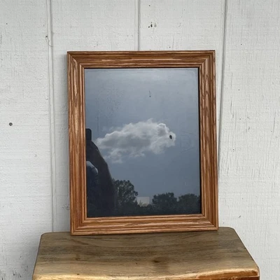 Cuadro/arte de madera maciza 16x13 marco de fotos de montaje en pared madera amarilla de roble Foto 1 de 4