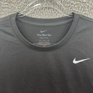 Nike Shirt Damen Medium Schwarz Dri Fit Legend Kurzarm Aktiv Training Oberteil M - Bild 1 von 10