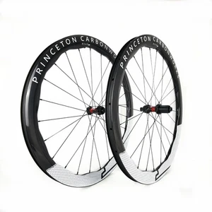 Set ruote freno a disco 700C fibra di carbonio bici da strada profondità 6560 4550 3540 larghezza 28 mm - Foto 1 di 20