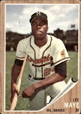 Lee Maye 1962 Topps #518 Milwaukee Braves - Image 1 of 2