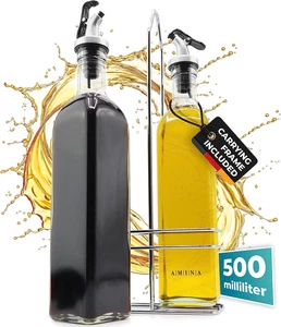 Cucino Set Di Dispenser per Aceto E Olio - (Toscana) 2 Bottiglie Di Olio Da 500  - Foto 1 di 12